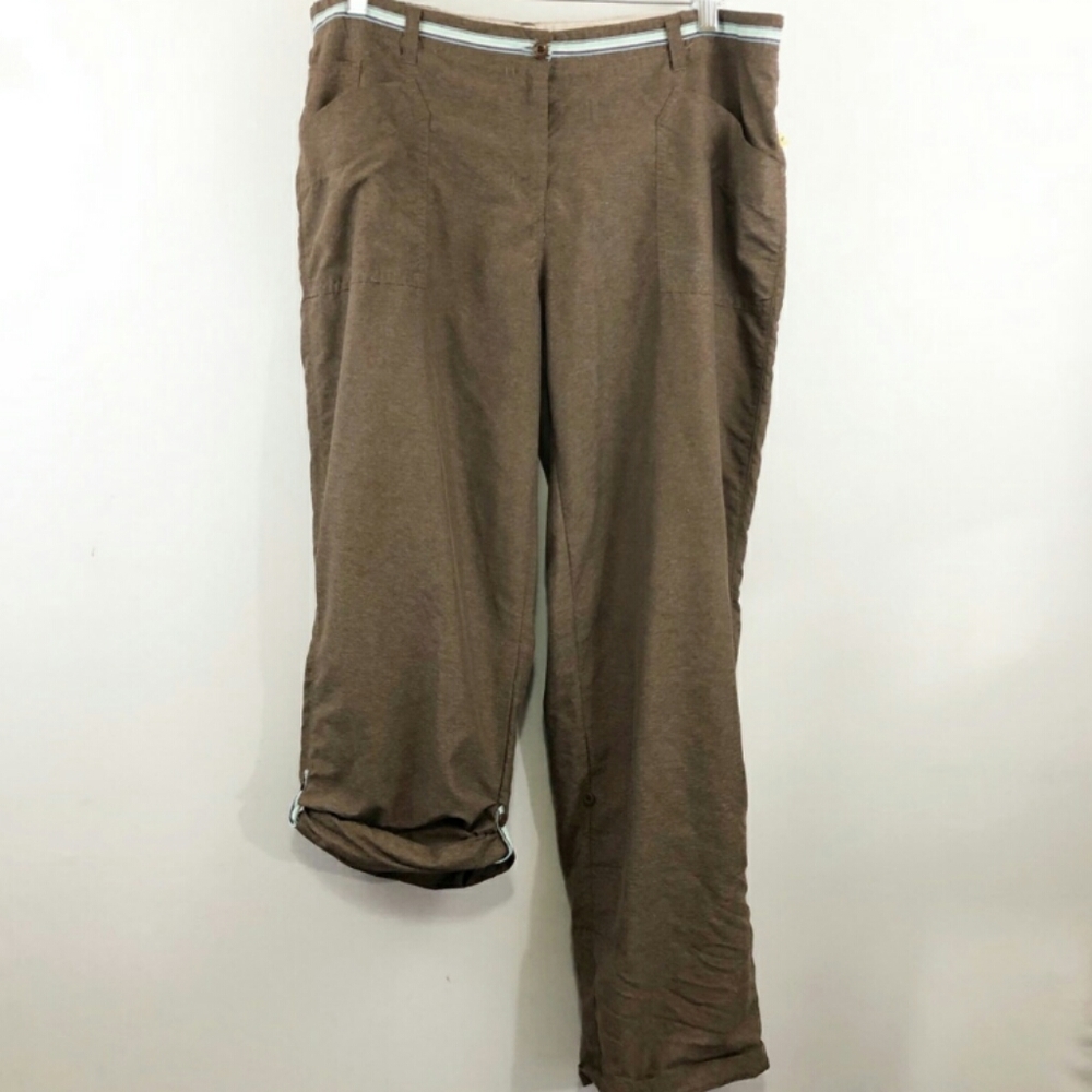 Adventura brown cargo pants/capri - Picture 2 of 7